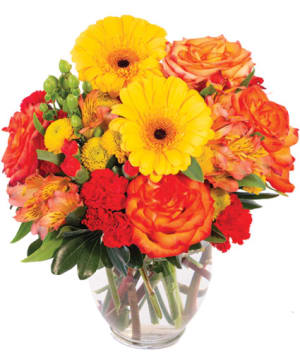 Amber Awe Flower Bouquet