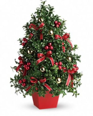 Deck the Halls Tree Flower Bouquet