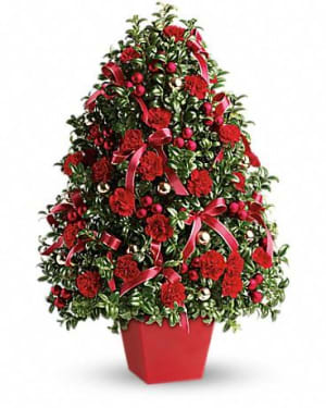 Deck the Halls Tree Flower Bouquet
