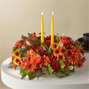 Ember Banquet - Thanksgiving Centerpiece Flower Bouquet