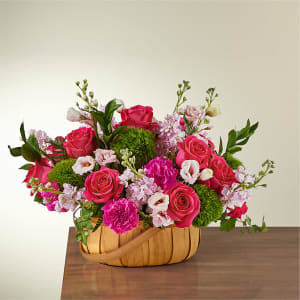 Radiance in Bloom Basket Flower Bouquet