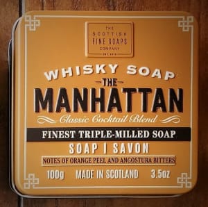 The Manhattan Soap in Tin, Scottish Fine Soaps Flower Bouquet