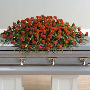 A Life Well Lived Full Casket Spray Flower Bouquet