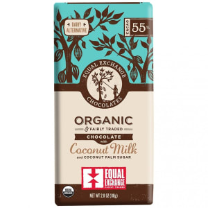 Equal Exchange Organic Chocolate with Coconut Milk (55% Cacao) Flower Bouquet