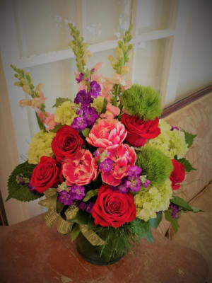 Color Cylinder Flower Bouquet