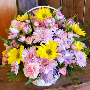 Nature's Bounty Basket Flower Bouquet