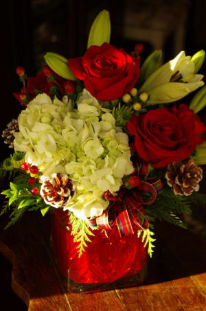 Christmas Cube Flower Bouquet