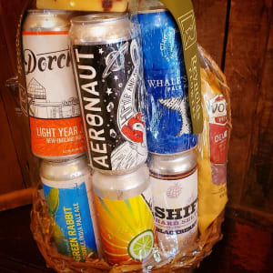 Craft Beer and Gentleman's Goodie Basket Flower Bouquet