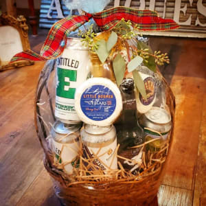 Christmas for Him Large Craft Beer Basket Flower Bouquet