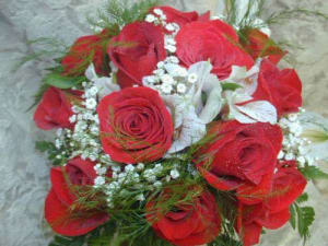 Black Magic Rose Bridal Flower Bouquet
