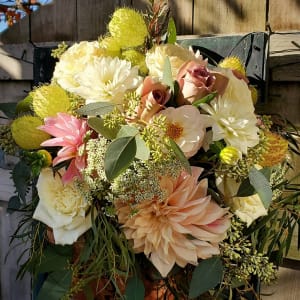 Autumn Dahlia Bride Flower Bouquet