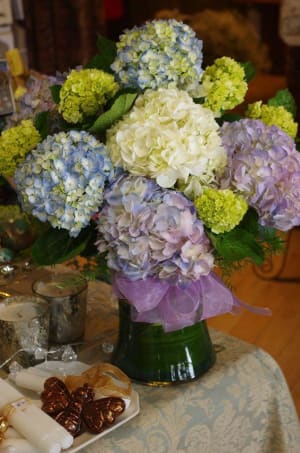 Mixed Hydrangea Vase Flower Bouquet