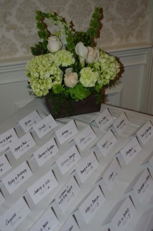 Reception Table MacRagnall Flower Bouquet