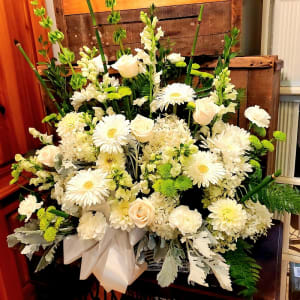 Thoughts of Tranquility Floor Basket Flower Bouquet