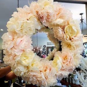 Peony Wreath, Artificial Flower Bouquet