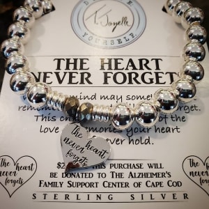 T.Jazelle "The Heart Never Forgets" Bracelet, sterling silver+se Flower Bouquet