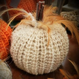 Crocheted Pumpkin, Butternut, Large Flower Bouquet