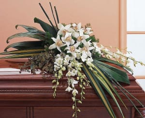 White Orchid Spray Flower Bouquet