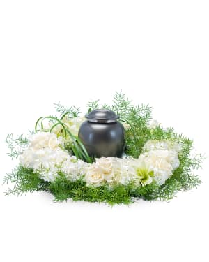 Serenity Urn Surround Flower Bouquet