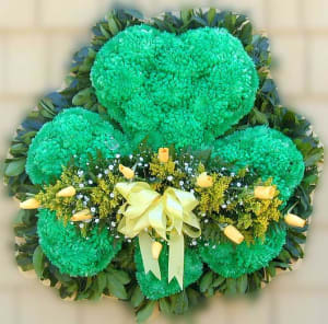 Green Shamrock Flower Bouquet