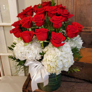 Rubies in a Cloud Flower Bouquet