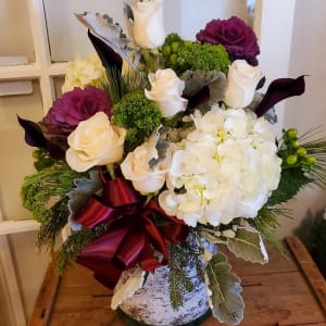 Winter Burgundy Flower Bouquet