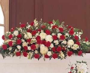 Hope and Honor Casket Spray Flower Bouquet