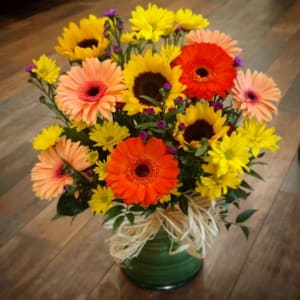 Summer Daisy Vase Flower Bouquet