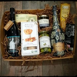 Taste of Italy Gift Basket Flower Bouquet