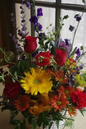 Aunties Garden Basket Flower Bouquet