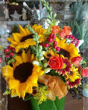 Sunflower Cube Flower Bouquet