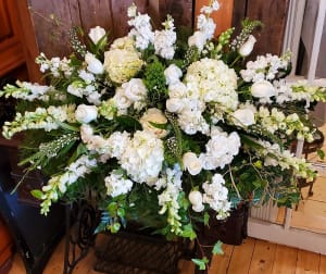 Loving Memories Casket Spray Flower Bouquet