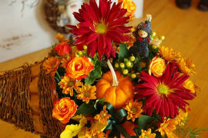 Cornucopia Rose Flower Bouquet