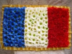 French Flag Flower Bouquet