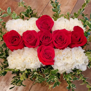 Flag of England Box Bouquet Flower Bouquet