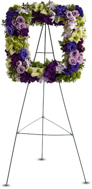 Picture of Heaven, Square Wreath Flower Bouquet