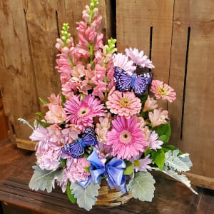 Country Basket Blooms Flower Bouquet