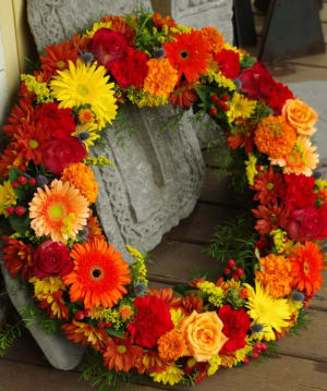 Autumn Wreath Flower Bouquet