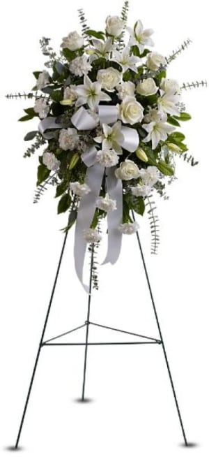 Sentiments of Serenity Spray Flower Bouquet