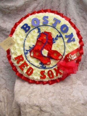 Boston Red Sox Logo Flower Bouquet