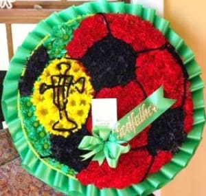 PORTUGUESE SOCCER BALL Flower Bouquet