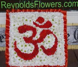 Om, AUM, Ohm Symbol Flower Bouquet