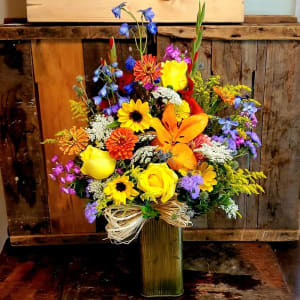 Happy Wildflower Birthday August Baby Flower Bouquet