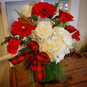 Christmas Cylinder Flower Bouquet