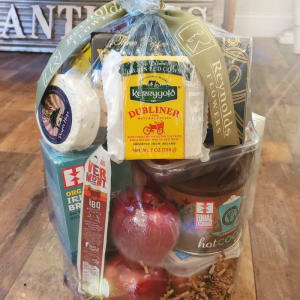 Winterfest Cheese & Goodie Basket for the Team Flower Bouquet