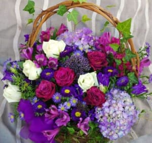 Purple Garde Flower Bouquet