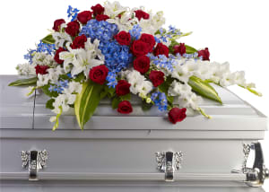 Distinguished Service Casket Spray Flower Bouquet