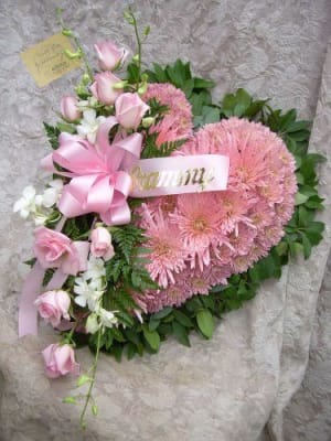 Perfect Pink Heart Flower Bouquet