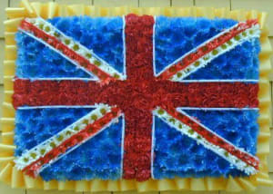 British Flag Flower Bouquet