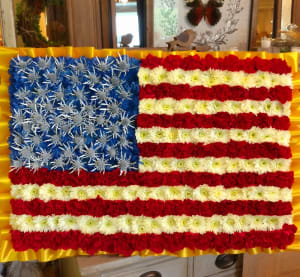 USA Flag Flower Bouquet